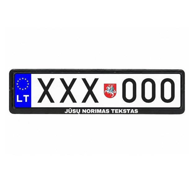 Automobilio numerių rėmelis su jūsų norimu tekstu