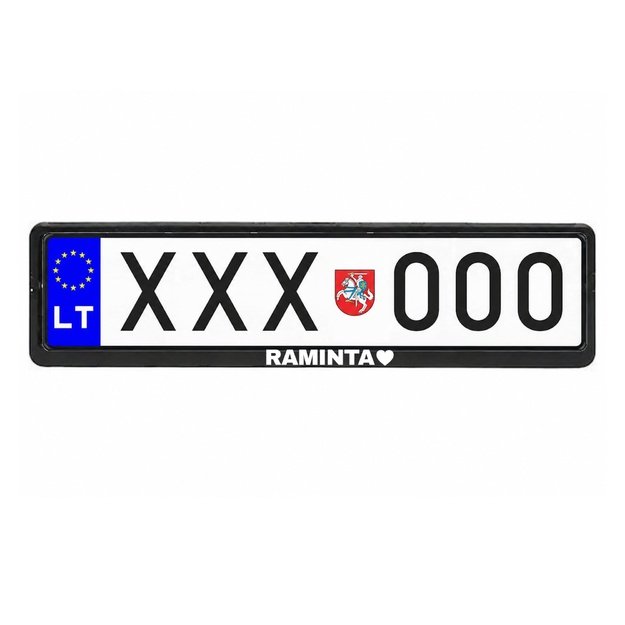 Automobilio numerių rėmelis su norimu vardu