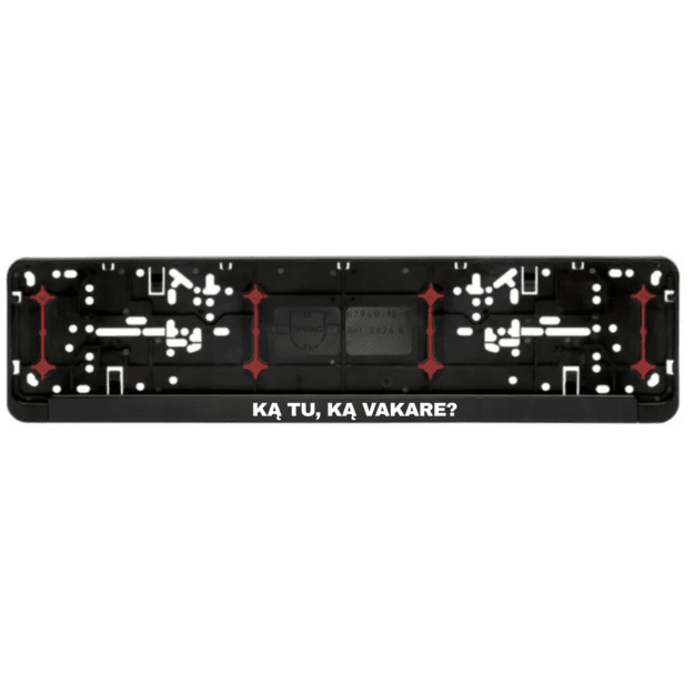 WURTH numerių rėmelis KĄ TU, KĄ VAKARE?