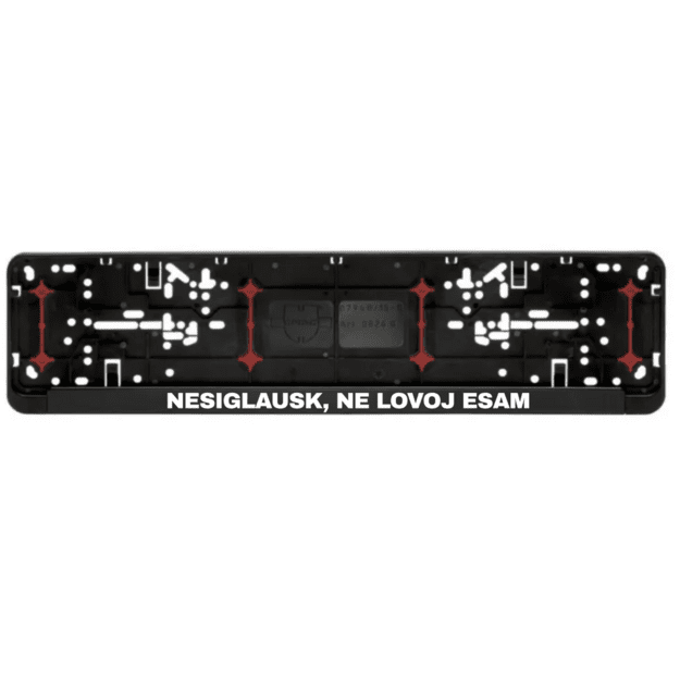 WURTH numerių rėmelis NESIGLAUSK, NE LOVOJ ESAM
