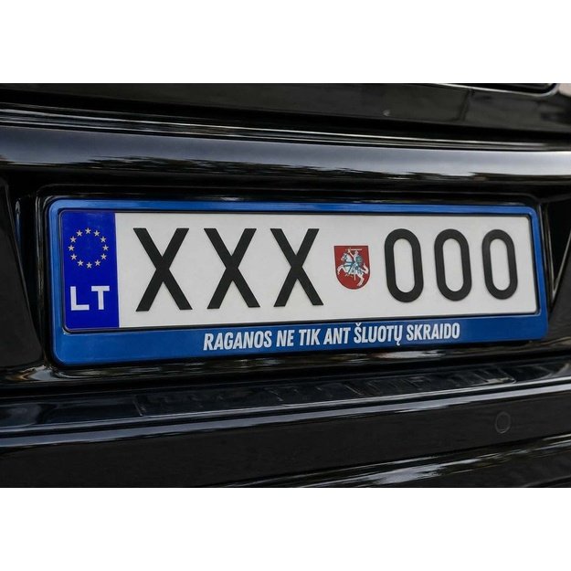 Spalvotas automobilio numerių rėmelis RAGANOS NE TIK ANT ŠLUOTŲ SKRAIDO