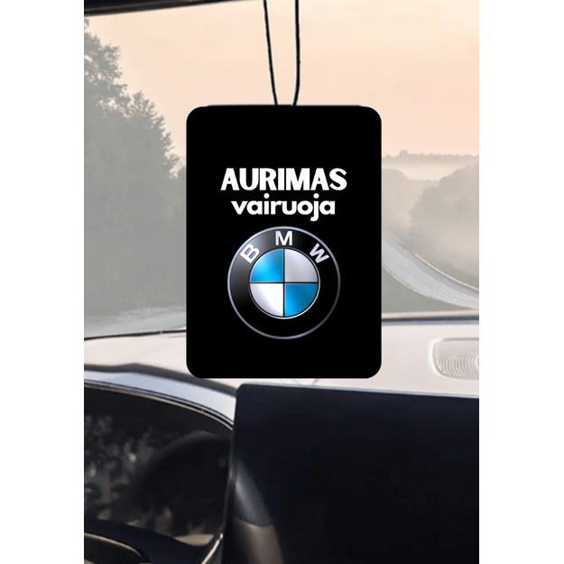Automobilio pakabukas VAIRUOJA BMW su norimu vardu