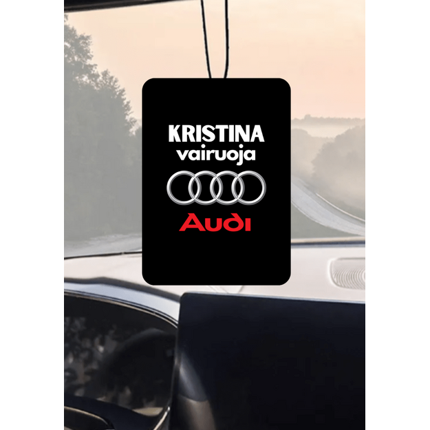 Automobilio pakabukas VAIRUOJA AUDI su norimu vardu